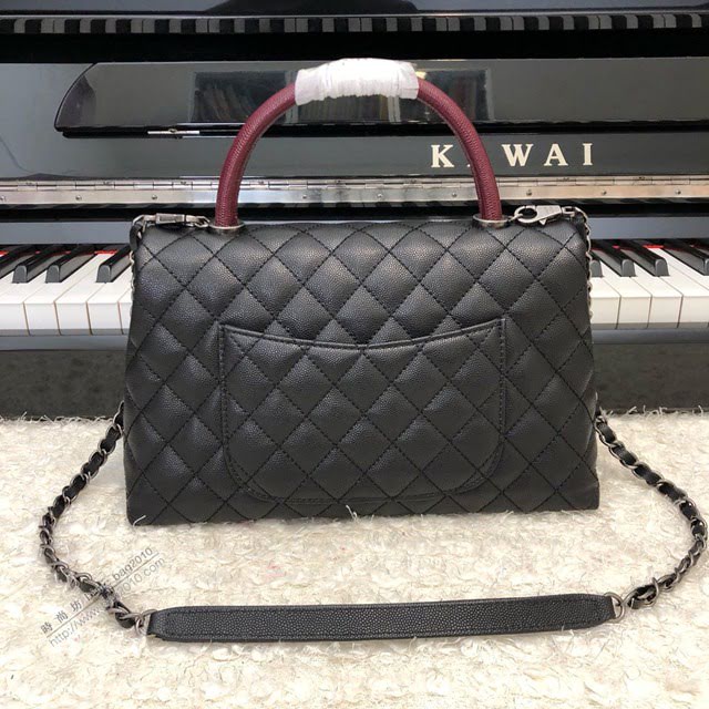 Chanel女包 92991 Chanel鏈條包 小顆粒球紋皮 最頂級複刻手工製作 香奈兒爆款手提女包  djc3946
